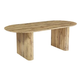 Τραπέζι Nembou Mdf Σε Oak Απόχρωση 210X100X76Εκ