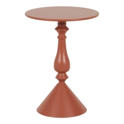 Βοηθητικό Τραπέζι Lalou Μέταλλο Σε Απόχρωση Terracotta Φ40X55Εκ