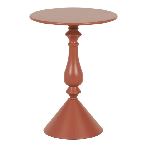 Βοηθητικό Τραπέζι Lalou Μέταλλο Σε Απόχρωση Terracotta Φ40X55Εκ