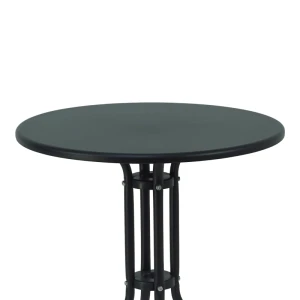 Τραπέζι Vergo Μαύρο Μέταλλο Φ60X70Εκ