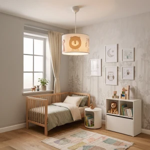 Παιδικό Φωτιστικό Οροφής Safari Led E27 Πολύχρωμο Pvc Φ30X20Εκ