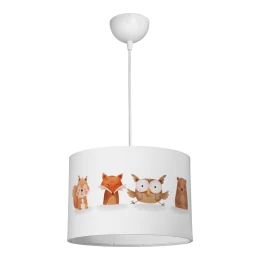 Παιδικό Φωτιστικό Οροφής Wooda Led E27 Πολύχρωμο Pvc Φ30X20Εκ