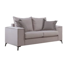 Καναπές Verona 2Θέσιος Cream - Μαξιλάρια Mocha 173X93X100Εκ