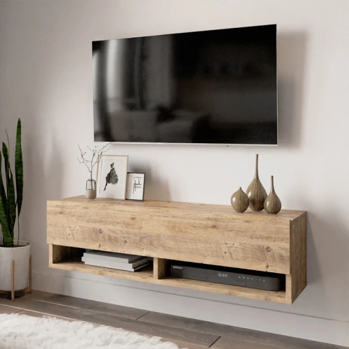 Έπιπλο Τηλεόρασης Επιτοίχιο Roscoe Oak 100X31,5X29,5Εκ