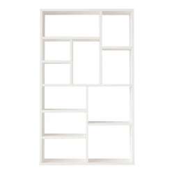 Βιβλιοθήκη Boteca 10Θέσεων Σε Λευκή Απόχρωση 75X22X123.6Εκ