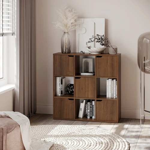 Βιβλιοθήκη Bookel Σε Καρυδί Απόχρωση 88.5X27.5X89.3Εκ