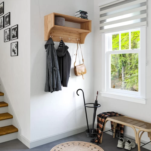 Κρεμάστρα Crosta Σε Oak Απόχρωση 80X28X40Εκ