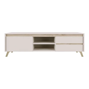 Έπιπλο Τηλεόρασης Belka Κρεμ Με Oak 155X45X53,6Εκ