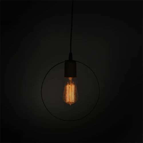 Φωτιστικό Οροφής Μονόφωτο Florian E27 Μαύρο-Χρυσό Φ23X66Εκ