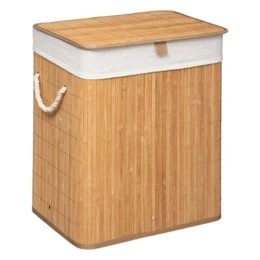 Καλάθι Απλύτων Natural Χρώμα Φυσικό-Λευκό 40X30X50Εκ