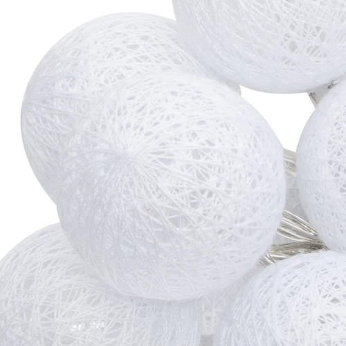 Διακοσμητικά Λαμπάκια Led Batoni Pvc Σε Λευκή Απόχρωση Φ3.5X260Εκ