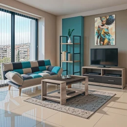 Φοιτητικό Πακέτο Επίπλων Σαλονιού Aura Σετ 3Τεμ