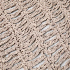 Δίχτυ Σκίασης Shelto Μακραμέ Poly-Cotton Σε Μπεζ Απόχρωση 200X200X27Εκ