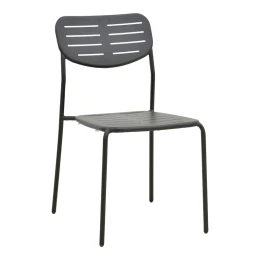 Καρέκλα Deraby Στοιβαζόμενη Μαύρο Μέταλλο 52.5X45.5X83Εκ