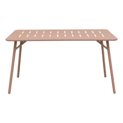 Τραπέζι Moraja Terracotta Μέταλλο 140X80X72Εκ