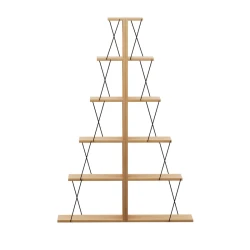 Βιβλιοθήκη Mini Tars Sonoma-Μαύρο 100X22X150Εκ