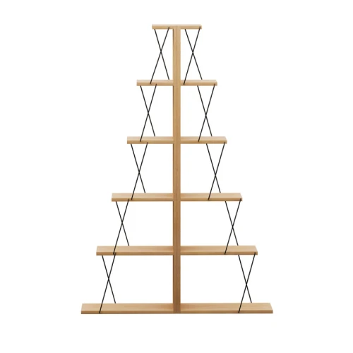 Βιβλιοθήκη Mini Tars Sonoma-Μαύρο 100X22X150Εκ