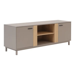 Έπιπλο Τηλεόρασης Polenio Taupe Με Φυσικό 150X40X53Εκ