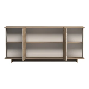 Μπουφές Zafore Sonoma - Γκρι Μπεζ Όψη Μαρμάρου 180X45X80Εκ