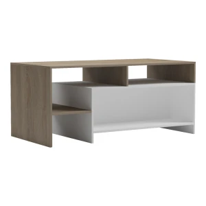 Τραπέζι Σαλονιού Consa Sonoma - Λευκό 120X60X52.8Εκ