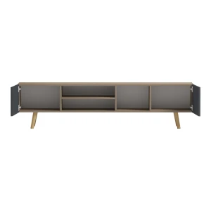 Έπιπλο Τηλεόρασης Osclo Sonoma-Ανθρακί 160X30X41Εκ