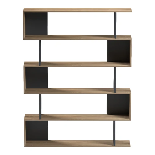 Βιβλιοθήκη Tetri Sonoma-Ανθρακί 121.8X25.4X158.8Εκ