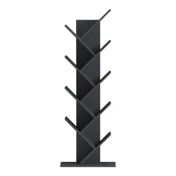 Βιβλιοθήκη Fyllo Ανθρακί 50X25X141.5Εκ