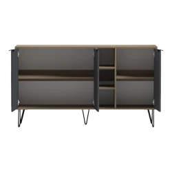 Μπουφές Balain Sonoma-Ανθρακί 142X35.5X83Εκ