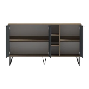 Μπουφές Balain Sonoma-Ανθρακί 142X35.5X83Εκ