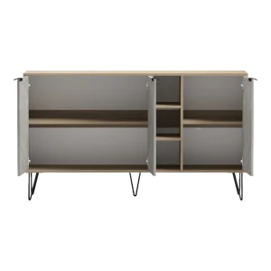 Μπουφές Balain Sonoma-Γκρι Μπεζ Όψη Μαρμάρου 142X35.5X83Εκ