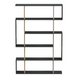 Βιβλιοθήκη Mito Ανθρακί - Sonoma 108.5X25X161Εκ