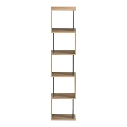 Βιβλιοθήκη Cubik Sonoma- Ανθρακί 35X30X161Εκ