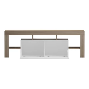 Έπιπλο Τηλεόρασης Liner Sonoma-Λευκό 150X40X50Εκ