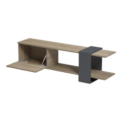 Έπιπλο Τηλεόρασης Standi Σε Sonoma-Ανθρακί 120X25X36.8Εκ