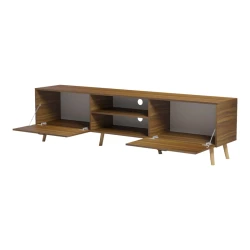 Έπιπλο Τηλεόρασης Gorna Καρυδί 180X35X48.6Εκ