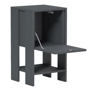 Κομοδίνο Reppo Ανθρακί 30X30X55Εκ