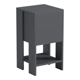Κομοδίνο Reppo Ανθρακί 30X30X55Εκ