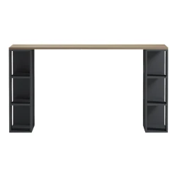 Γραφείο Εργασίας Praga Ανθρακί- Sonoma 140X60X75Εκ