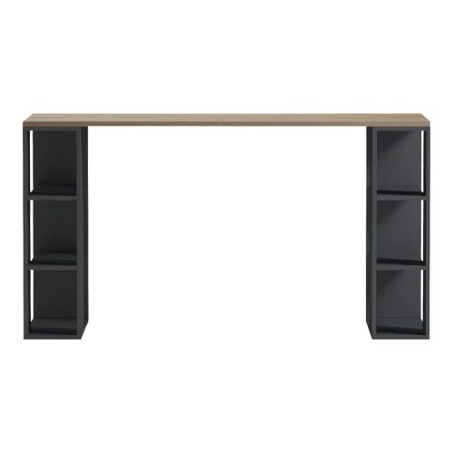 Γραφείο Εργασίας Praga Ανθρακί- Sonoma 140X60X75Εκ