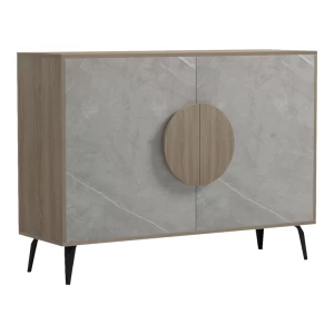 Μπουφές Gora Sonoma-Μπεζ Οψη Μαρμαρου 110X35.5X82Εκ