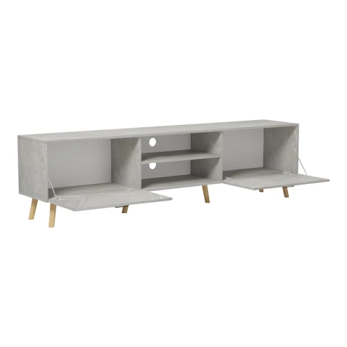 Έπιπλο Τηλεόρασης Gorna Μπεζ Εφέ Μαρμάρου 180X35X48.6Εκ