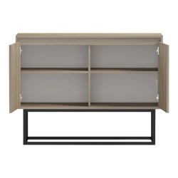 Μπουφές Dabia Sonoma-Πόδι Μαύρο Μέταλλο 100X40X74Εκ