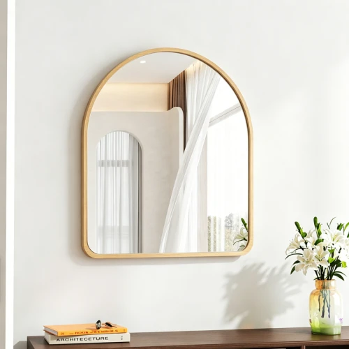 Καθρέπτης Selene Mdf Σε Φυσική Απόχρωση 46X1.2X60 Εκ