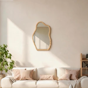 Καθρέπτης Evanthia Mdf Σε Φυσική Απόχρωση 36X1.2X56 Εκ