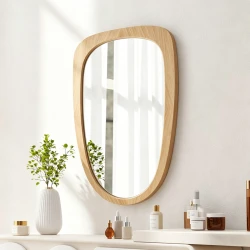 Καθρέπτης Phaedra Mdf Σε Φυσική Απόχρωση 74X2,5X120 Εκ