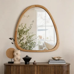 Καθρέπτης Ione Mdf Σε Φυσική Απόχρωση 55X2,5X60 Εκ