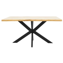 Tραπέζι Gilman Mdf Sonoma-Μαύρο 150X90X75Εκ