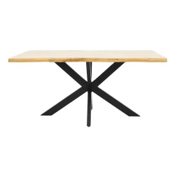 Tραπέζι Gilman Mdf Sonoma-Μαύρο 180X90X75Εκ