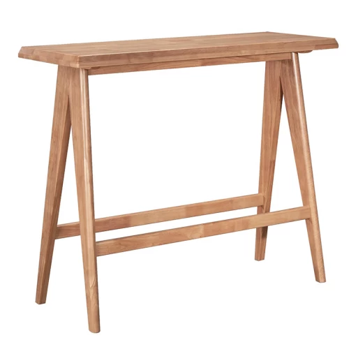Τραπεζαρία Μπαρ Winslow Σετ 5Τεμ Ξύλο Rubberwood Ανοιχτό Καρυδί 120X45X100Εκ