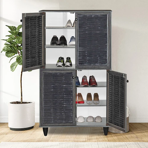 Παπουτσοθήκη-Ντουλάπι Ronan Χρώμα Wenge 70.5X35X122Εκ